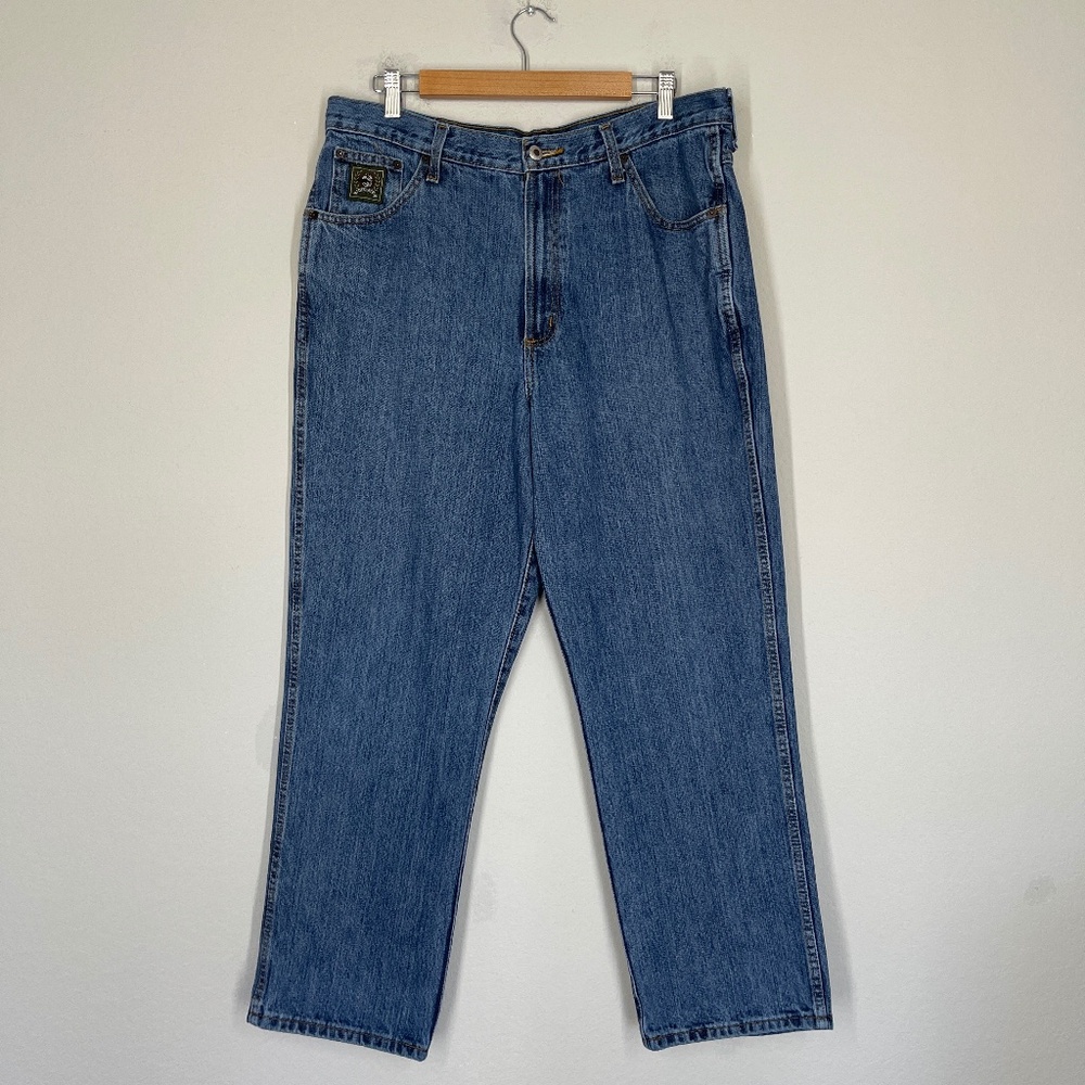 Cinch Green Label Blue Jeans Men's 36x30 Medium Wash Relaxed Straight